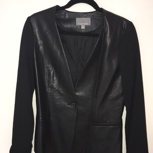 Tinley Road vegan leather blazer